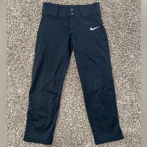 Nike BSBL Kids Baseball Pants XS Black Athletic Like New